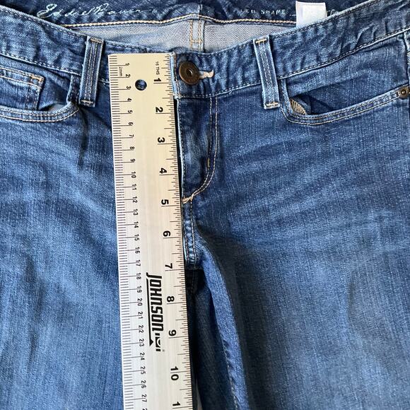 Specially Dyed Women’s Denim waxed Curvy Boot Cut Straight Jeans size 4S, Blue - Picture 6 of 12